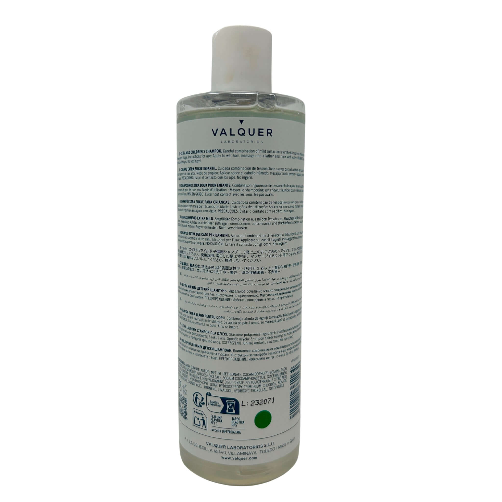 Champú para Niños (Extra Suave) con Ingredientes Naturales – 400 ml
