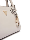 Guess Textured Polyurethane Shoulder Bag — White
