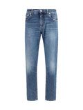 Jeans Dolce & Gabbana de mezclilla de pierna recta — Azul