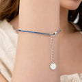 Personalizada estilo minimalista inicial encanto de plata esterlina pulsera de tenis delicada joyería cumpleaños aniversario regalo para las mujeres amantes del tenis