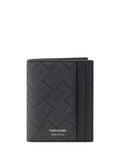 Ferragamo Logo-Embossed Bifold Leather Wallet — Gray