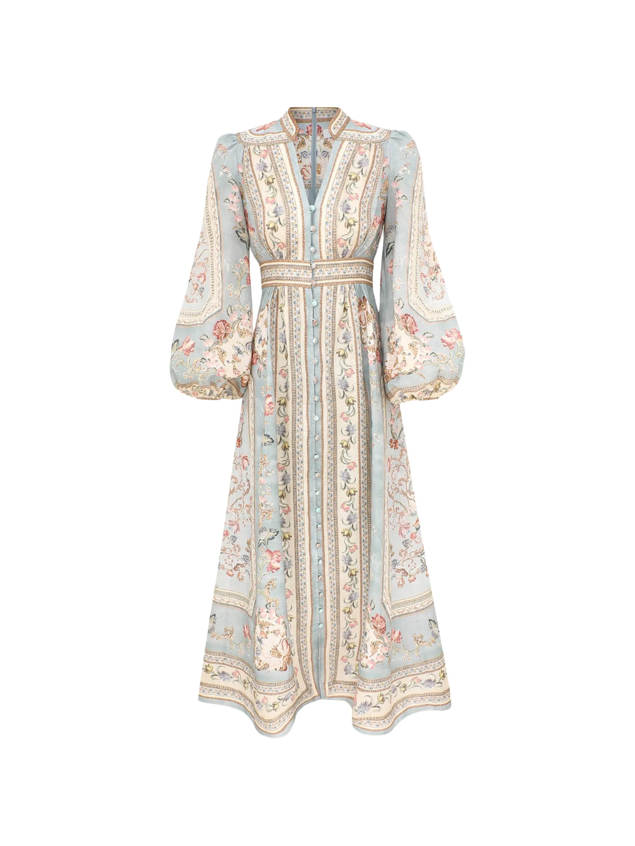 Zimmermann Roselight Dress — pale blue