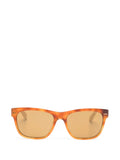 Brunello Cucinelli Rectangle-Frame Sunglasses — Orange