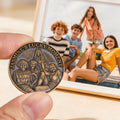 Personalizada Avatar Foto Oro Rojo Moneda Conmemorativa con Texto Cumpleaños Aniversario Regalo para Amigo Familia