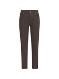 Pantalones de algodón teñido en prenda Brunello Cucinelli — marrón