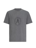 Brunello Cucinelli Logo Graphic Print T-Shirt — grey
