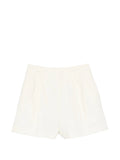 Fabiana Filippi Pleated-Detail Shorts — Off-white