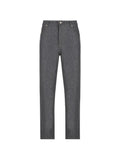 Brunello Cucinelli Felted Wool Trousers — Grey