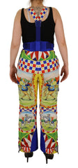 Women's Printed Multicolor Polyester Cargo Pants