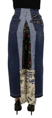 Women's Multicolor Patchwork Dg Fashion Wide Leg Denim Pant Cotton