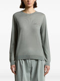 Peserico Bead-Embellished Pocket Sweater — Green