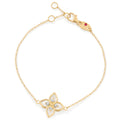 Roberto Coin Diamond and Mother-of-Pearl Floral Bracelet — Gold