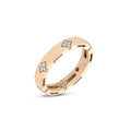 Roberto Coin Diamond Quatrefoil Ring — Rose Gold