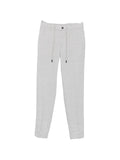 Peserico Drawstring-Waistband Tailored Trousers — grey
