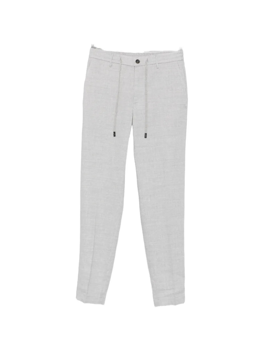 Peserico Drawstring-Waistband Tailored Trousers — grey
