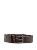Peserico Textured Leather Belt — Brown
