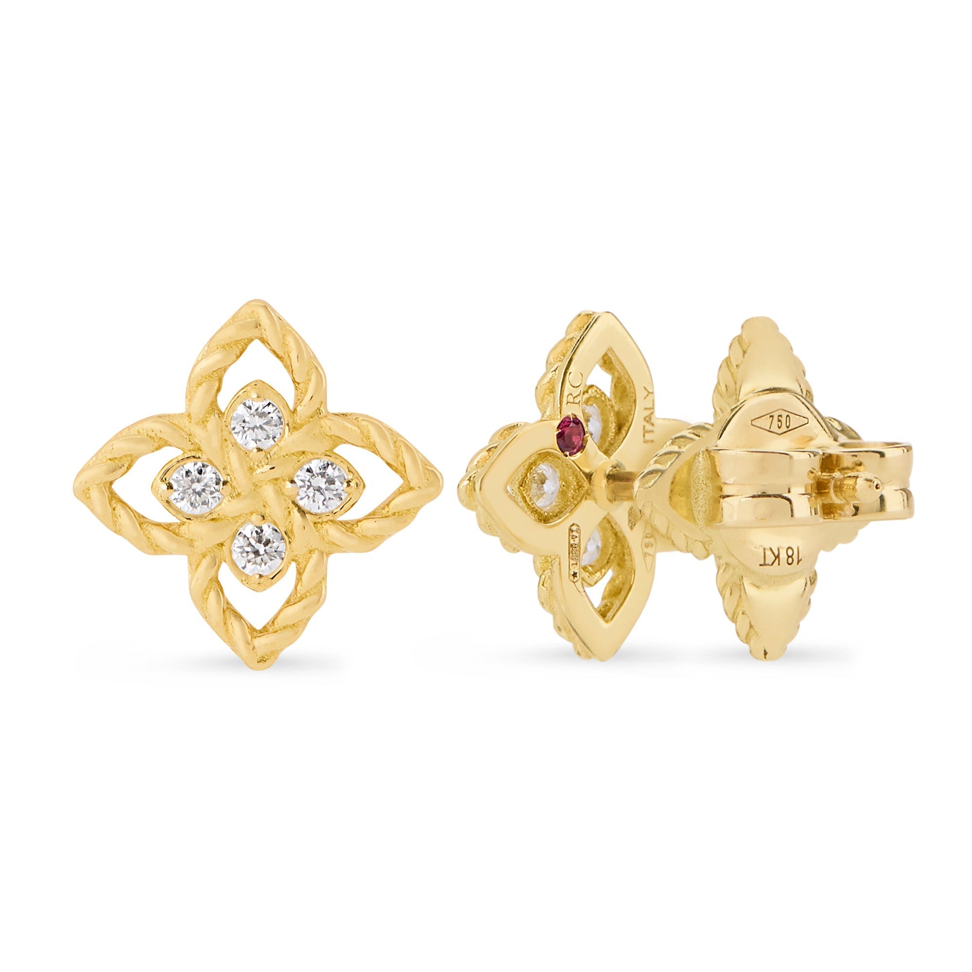 Roberto Coin Venetian Princess Earrings — Gold