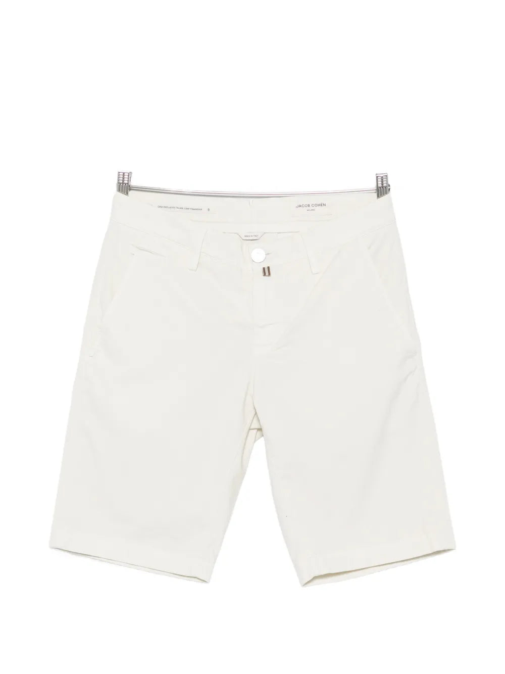 Jacob Cohen Logo-Plaque Chino Shorts — off-white