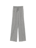 Kiton Herringbone-Pattern Drawstring Trousers — Grey