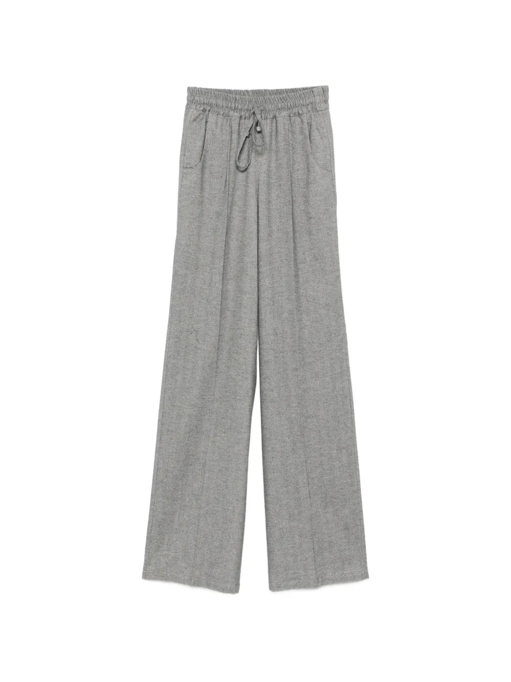 Kiton Herringbone-Pattern Drawstring Trousers — Grey