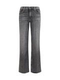 Mother Denim Mid-Rise Bootcut Jeans — Gray