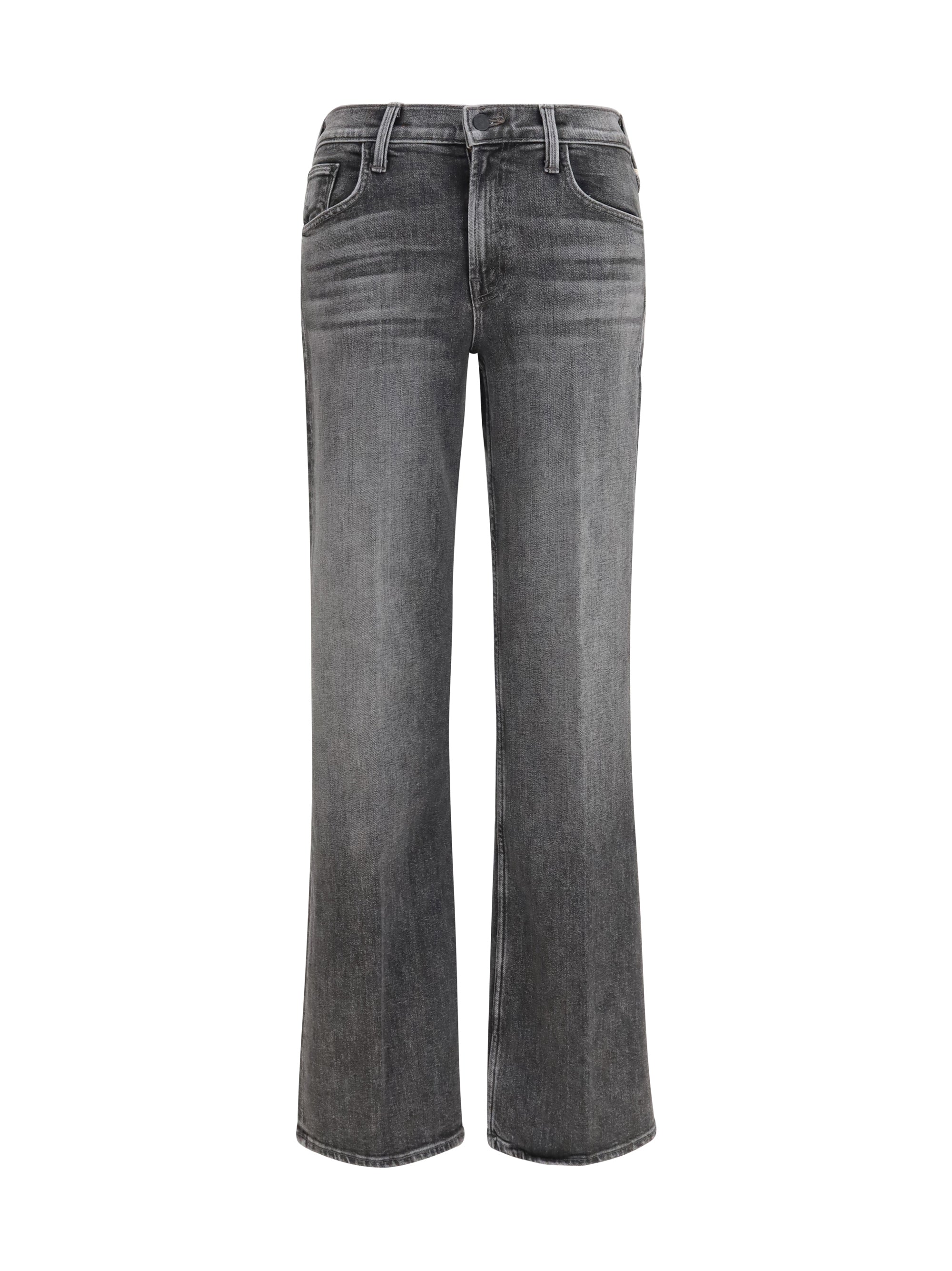 Mother Denim Mid-Rise Bootcut Jeans — Gray