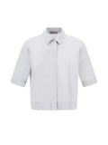 Herno Elasticated-Hem Cotton Shirt — White