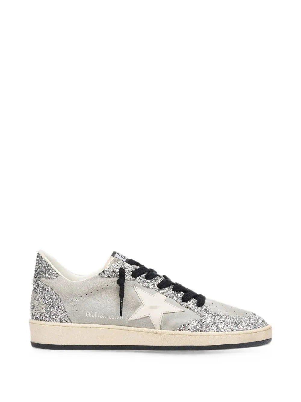Golden Goose Ball Star Sneaker — Silver