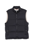 Brunello Cucinelli Quilted Down Vest — Navy
