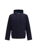 Herno Hooded Nylon Down Down Jacket — Navy