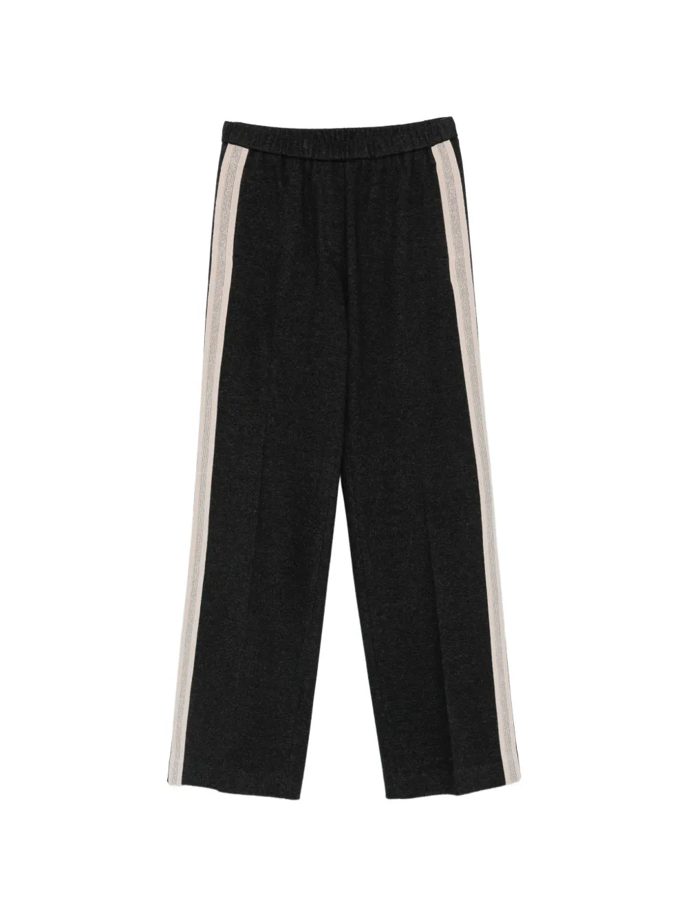Peserico Side-Stripe Track Pants — Black