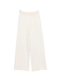 Peserico Elasticated-Waistband Wide-Leg Trousers — Cream
