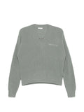 Peserico Ribbed V-Neck Sweater — Sage Green