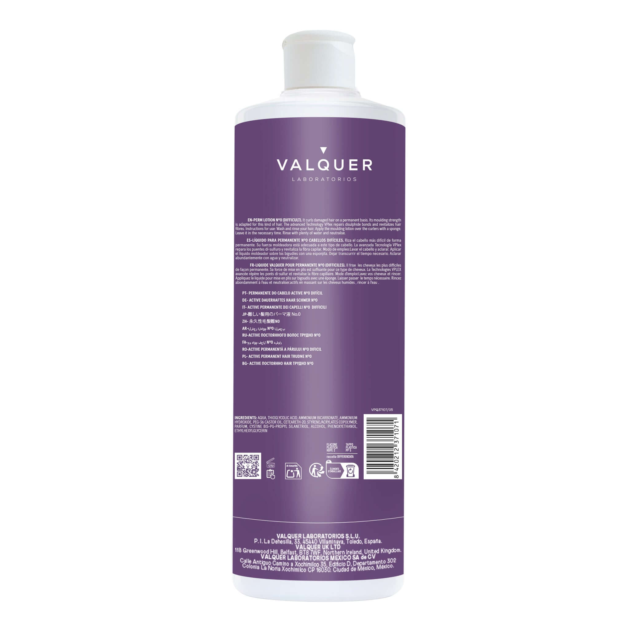 Líquido para permanente Nº0 (Difíciles) - 500 ml