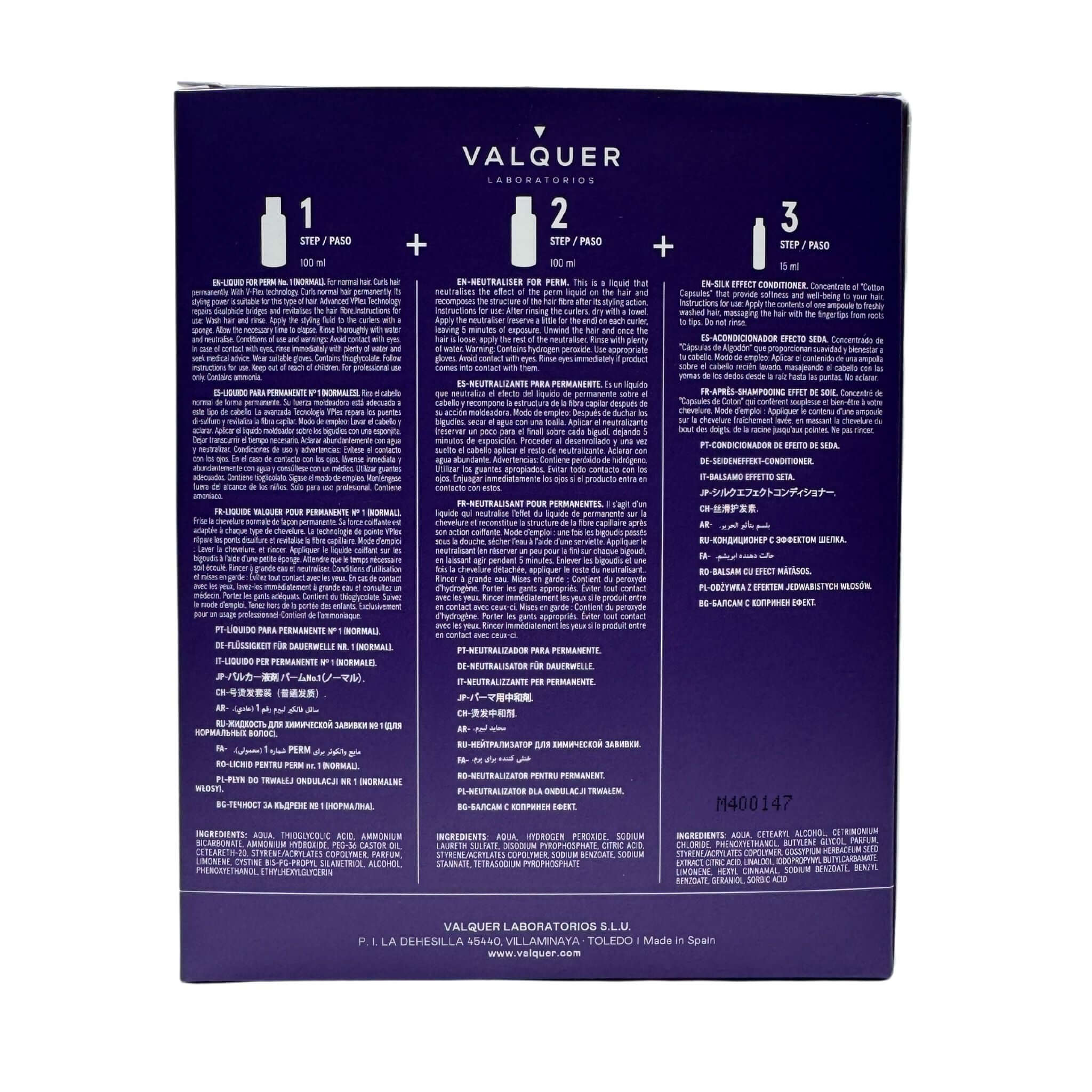 Kit Profesional para Permanente Nº 1 – Cabellos Normales | Rizado Duradero en 3 Pasos