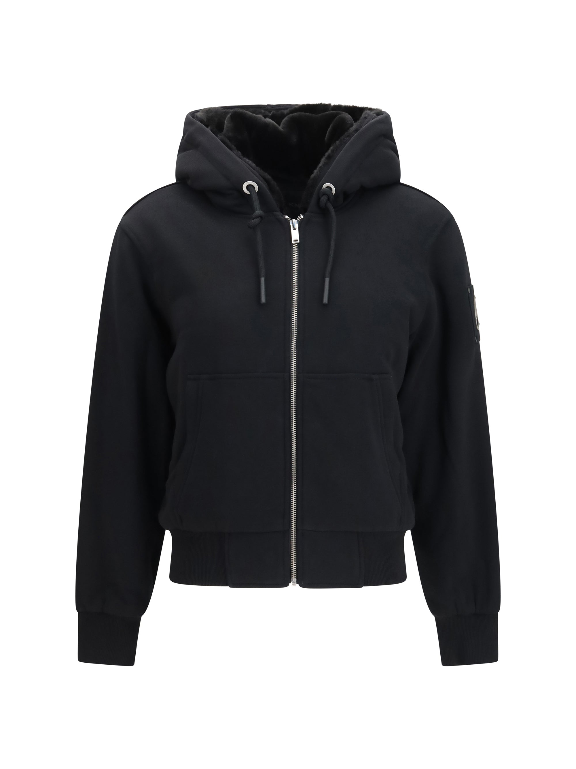 Moose Knuckles Hooded Jacket — Black