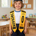 Estola de Graduación Personalizada con Nombre y Año de Graduación para Niños en Edad Preescolar y Jardín de Infancia