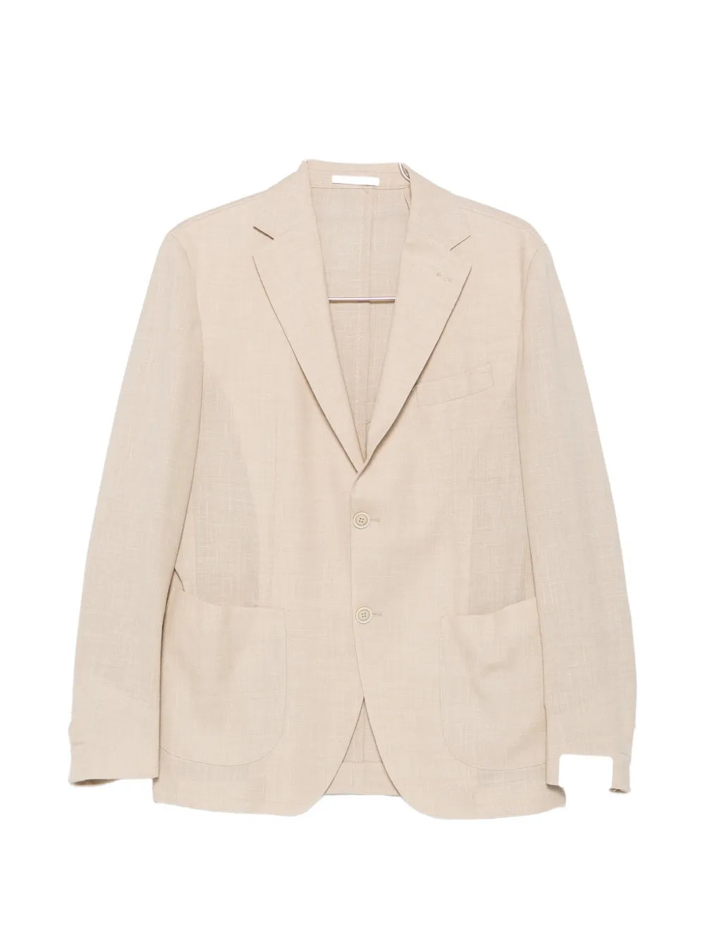 Eleventy Notched-Lapel Blazer — Beige