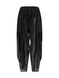 Francesco Murano Voluminous Silk Trousers — Black