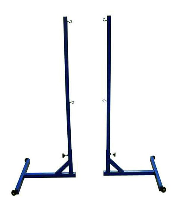 Juego Postes Badminton Acero Trasladable