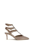 Valentino Garavani Rockstud Pumps — Beige