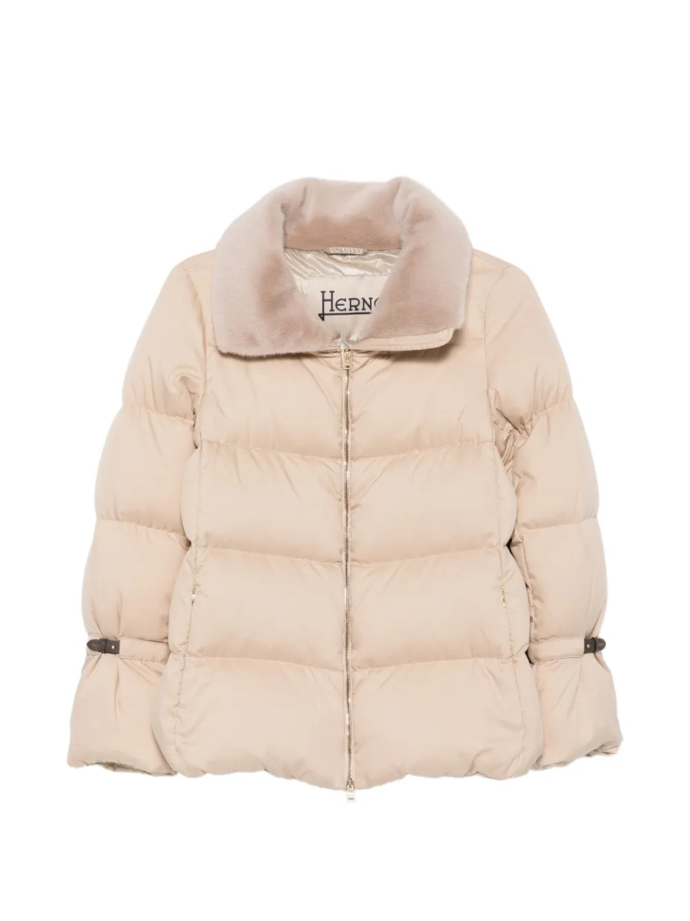 Herno Quilted Down-Filled Down Jacket — Beige