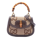 Mini Jumbo GG Canvas 1947 Bamboo Top Handle Bag