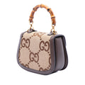 Mini Jumbo GG Canvas 1947 Bamboo Top Handle Bag