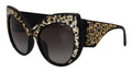 Women's Black Gold Sequin Butterfly Polarized Dg4326 Sunglasses Acetate