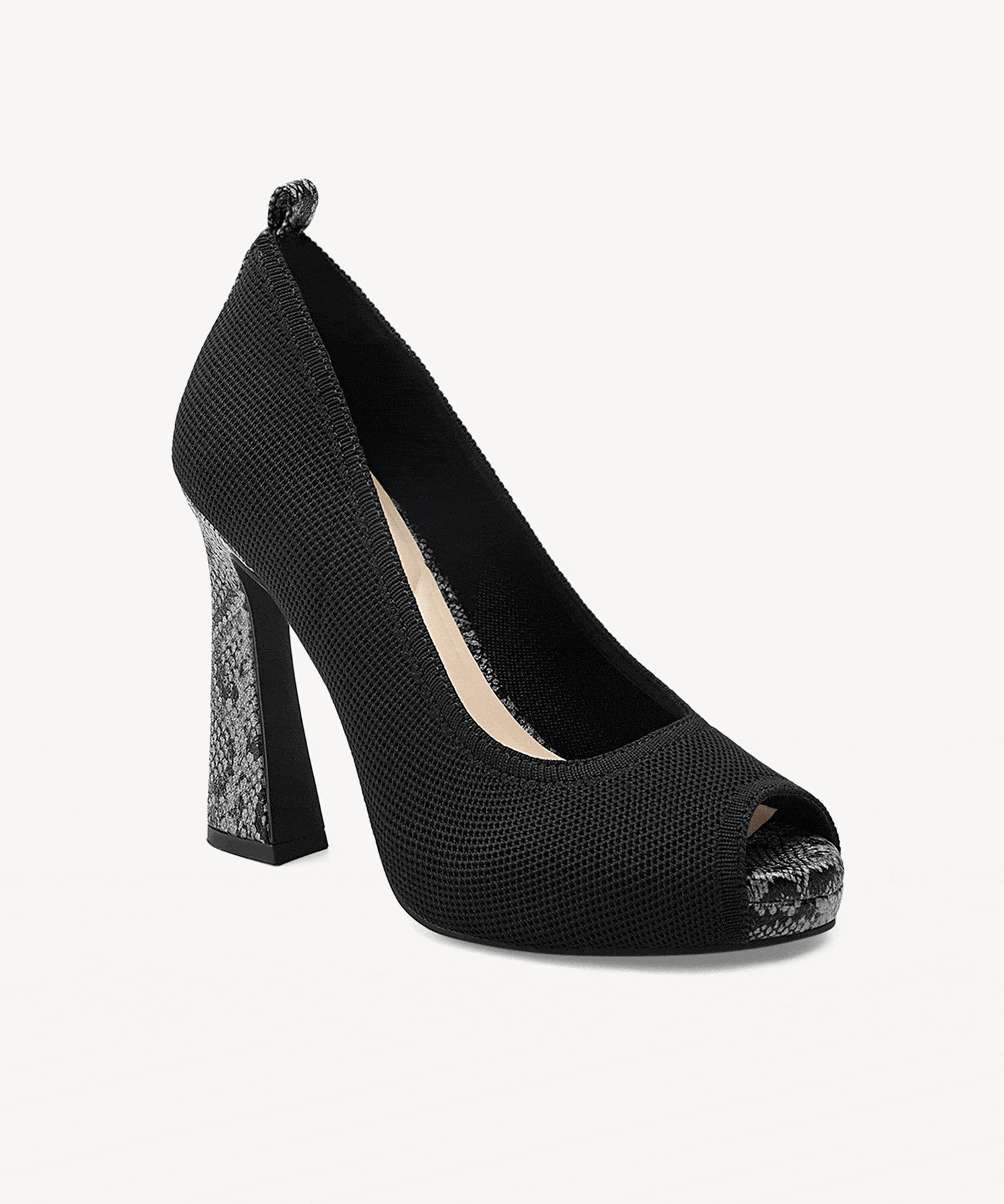 PowerWalk Peep-toe Heeled Pump - Snake Print / US 10 | EU 41.5 | UK 8