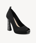 PowerWalk Peep-toe Heeled Pump - Snake Print / US 6 | EU 36.5 | UK 4