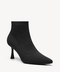 Moodboots Stiletto Sock Ankle Boot - Black / US 6 | EU 36.5 | UK 4