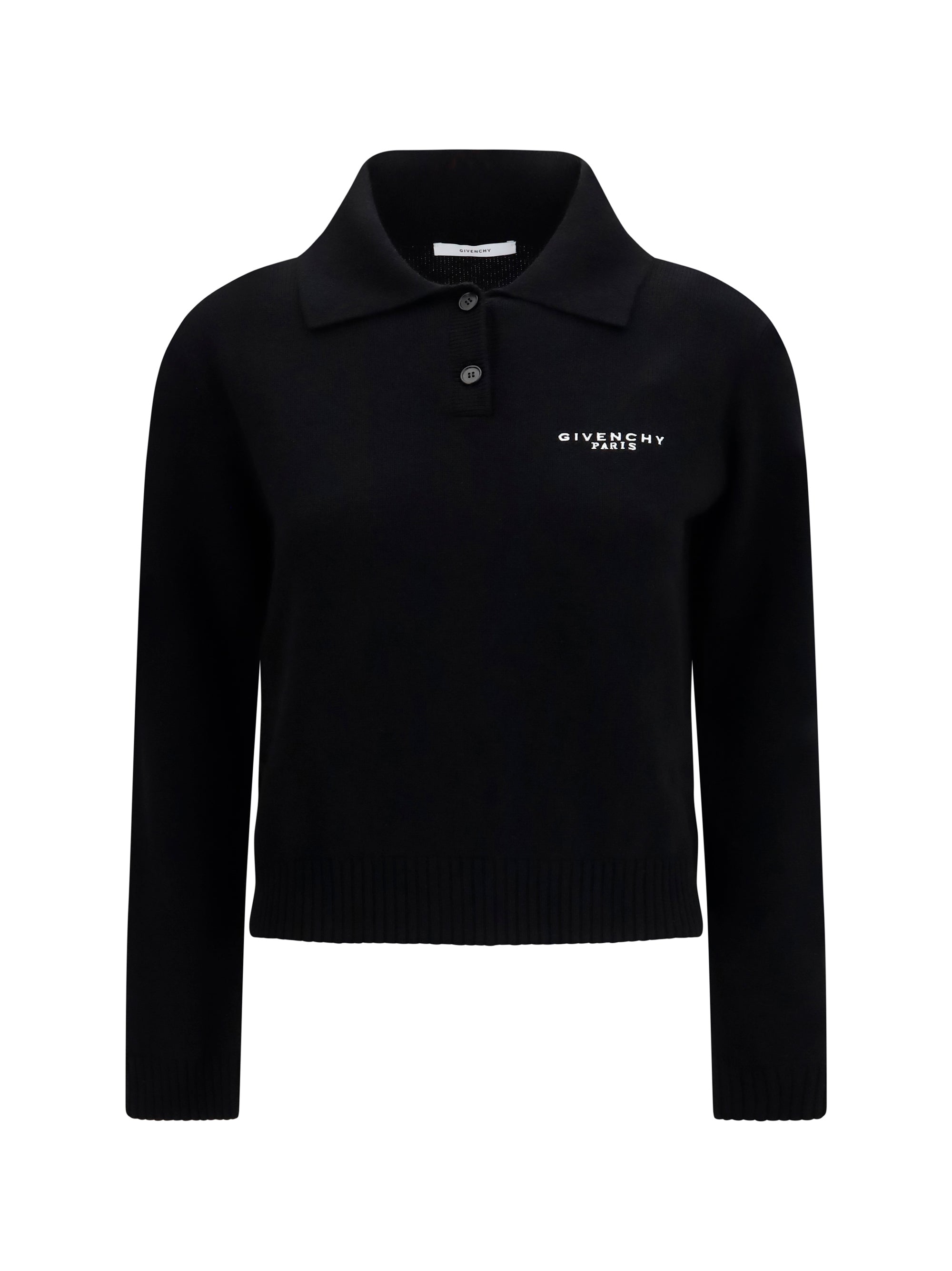 Givenchy Paris Polo Sweater — Black
