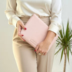 Portadocumentos Bebé Eco piel MIREM By Nenina & Co Rosa Pálido